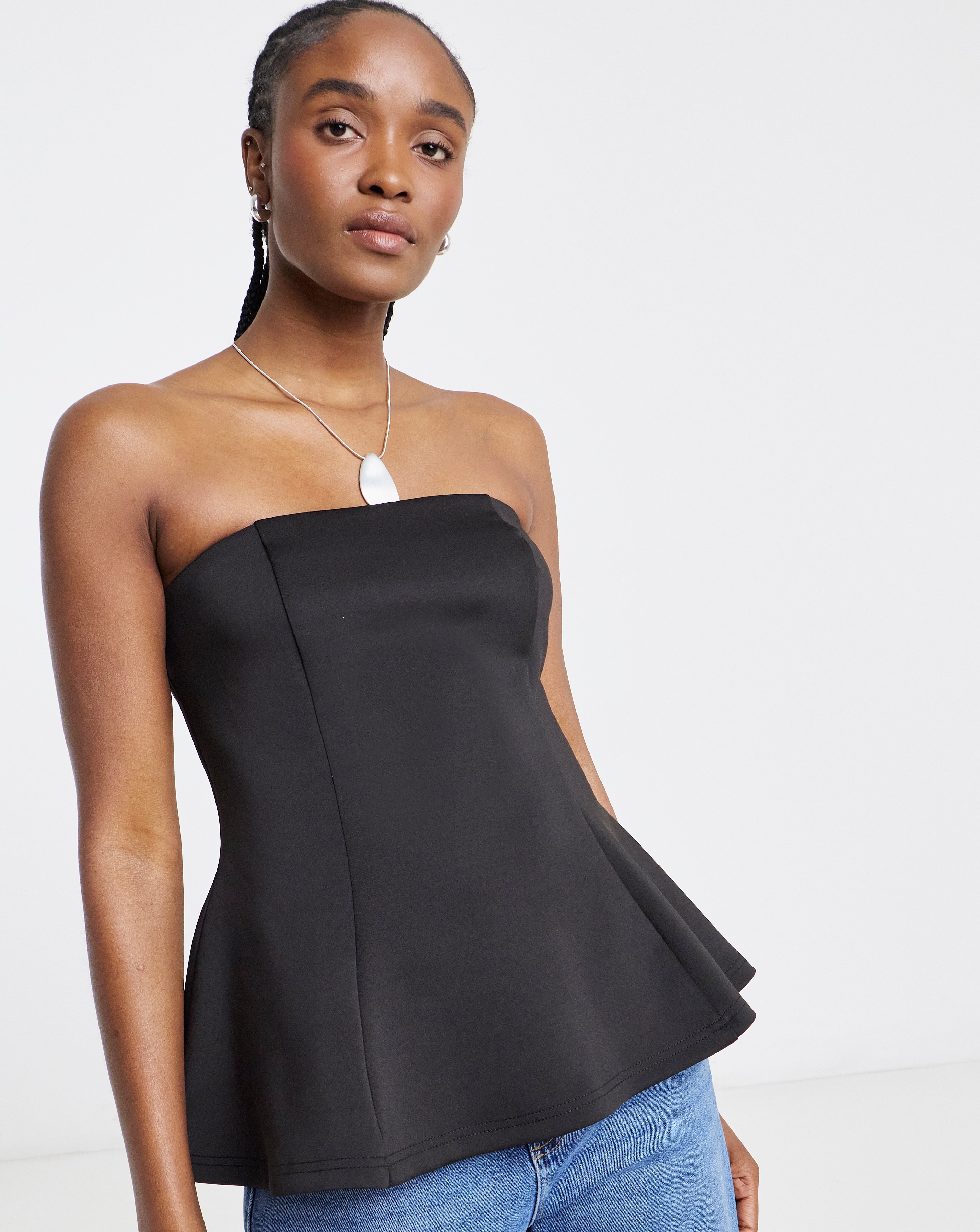 【新品】bordersatbalcony BALLOON PEPLUM TANK Remi Balloon Sleeved Peplum Top – Cultureville
