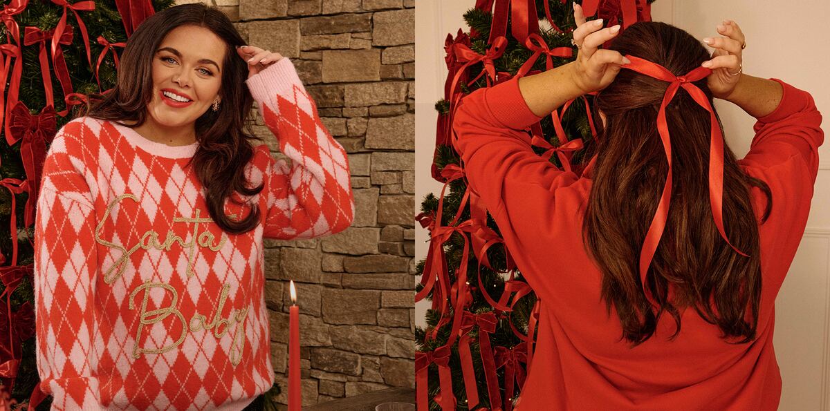 Scarlett Moffatt wears Christmas knit
