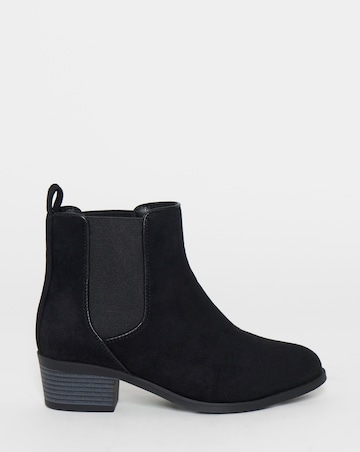 Kelani Block Heel Chelsea Ankle Boots - Wide Fit (E)