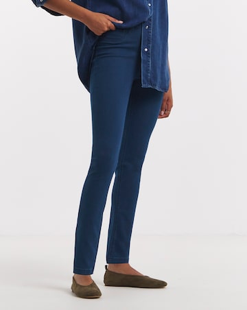 Dark Blue Stretch Slim Pull On Jeggings