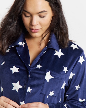 Pretty Secrets Fleece Pyjama Set Star Print
