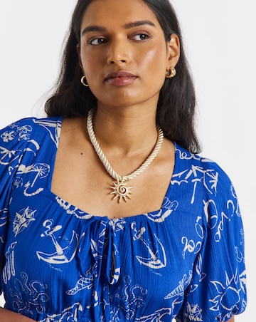 Simply Be Prairie Crinkle Top