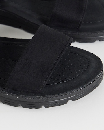Simply Be Vanya Stretchy Strap Sandals - Wide Fit (E)