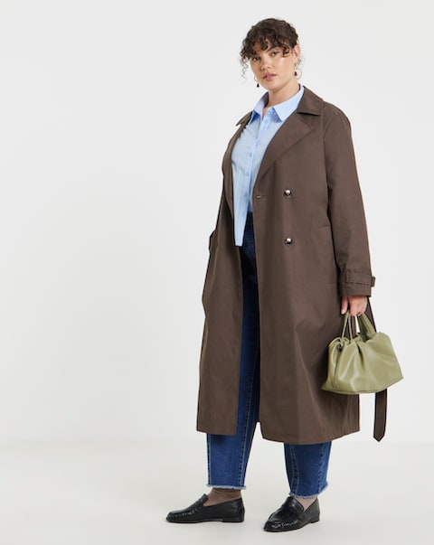 Chocolate Essential Trench Coat