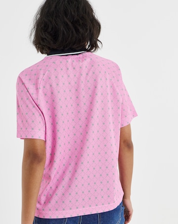 Simply Be Pink England Polo T-Shirt