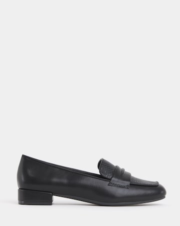 Hailey Block Heel Penny Loafer - Wide Fit (E)