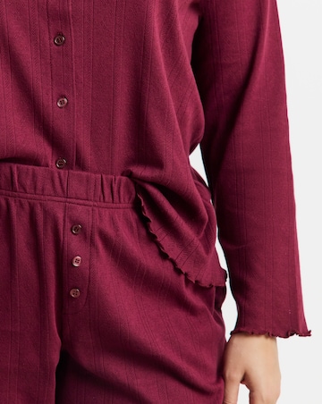 Pretty Secrets Pointelle Rib Pyjama Set