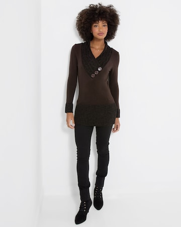 Joe Browns Curiously Cosy Wrap Neck Jumper