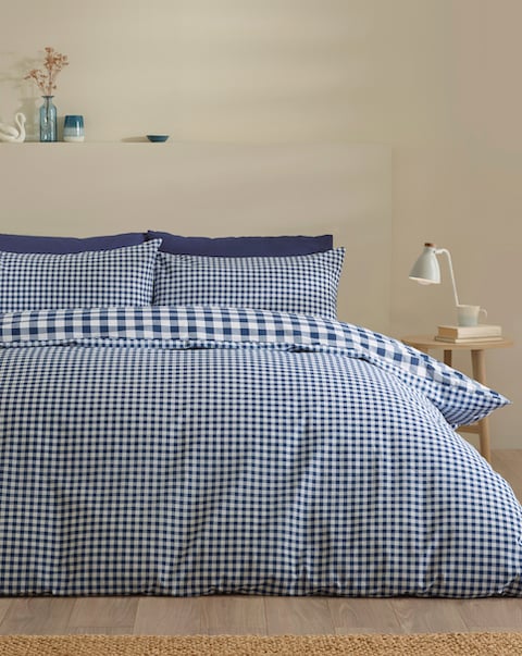 Catherine Lansfield Bamford Gingham Check Duvet Cover Set