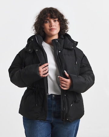 Black Short Padded Coat