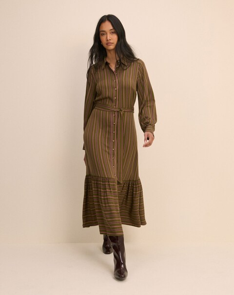 Nobody's Child Petite Brandy Shirt Midi Dress