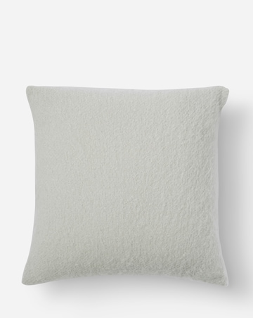 Faux Mohair Fringed Cushion