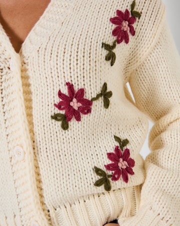 Joe Browns Fabulous Floral Embroidered Cardigan