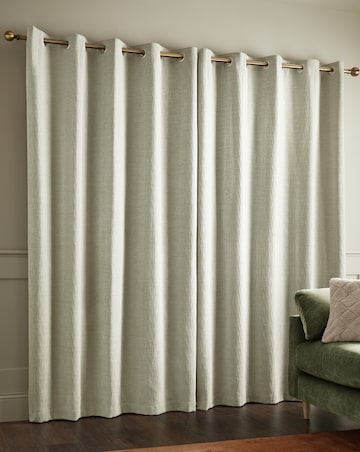 Catherine Lansfield Crinkle Chenille Curtains