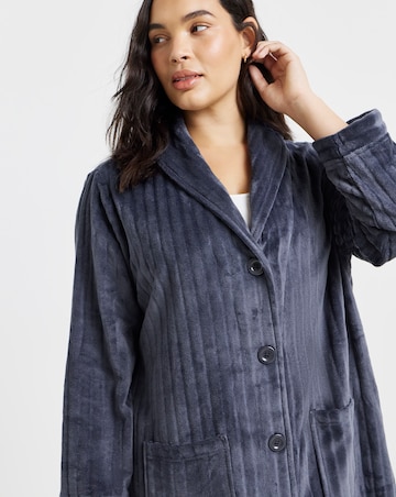 Pretty Secrets Button Through Fleece Gown