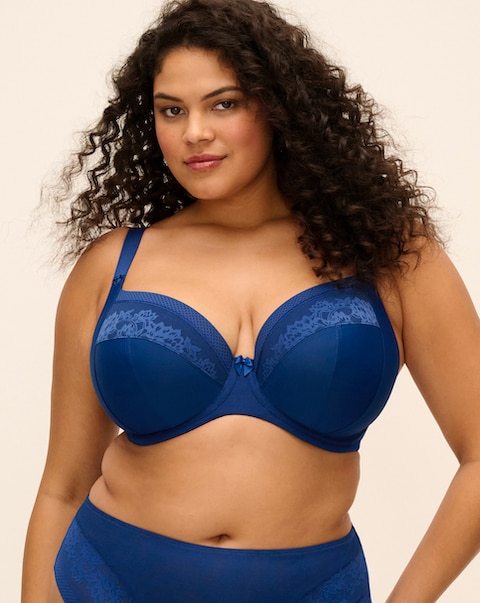 Elomi Nerina Plunge Wired Stretch Bra Navy