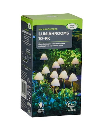 LumiShroom Stake Lights, Set of 10