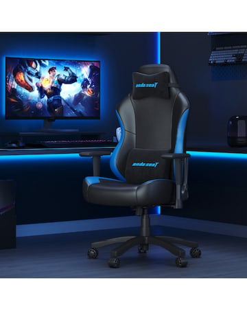 Anda seaT Luna Premium Large Gaming Chair - Black/Blue