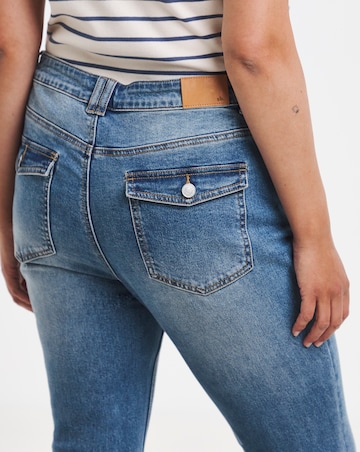 Blue Flare Leg Jeans