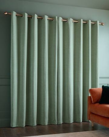 Catherine Lansfield Crinkle Chenille Curtains
