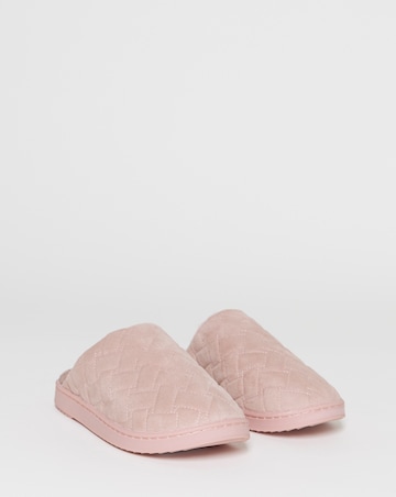 Marley Quilted Mule Slippers - Extra Wide Fit (EEE)