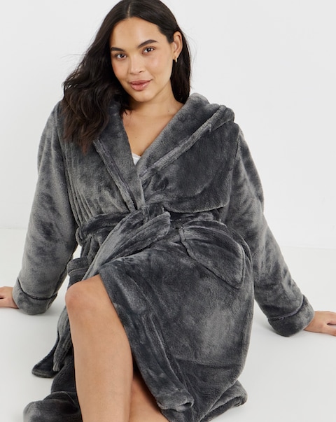 Pretty Secrets Luxury Hooded Dressing Gown
