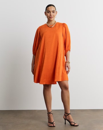 Joanna Hope Satin Jaquard Swing Dress