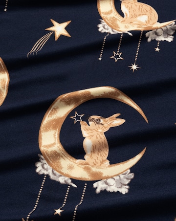 Chelsea Peers Classic Long Sleeve Crew Neck Moon Pyjama Set