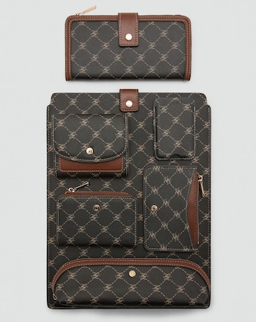 Mango Large Wallet With Logo Print