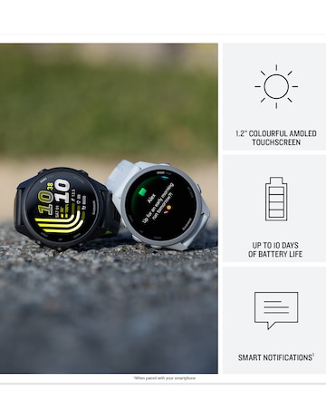 Garmin Forerunner 170 Music Smart Watch - Black/Amp Yellow
