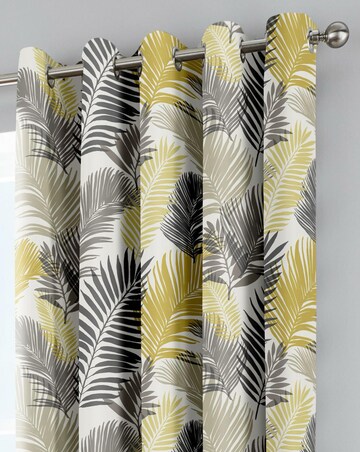 Tropical Eyelet Curtains in Multi