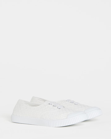 Birney Lace Up Plimsole Trainers - Standard Fit (D)