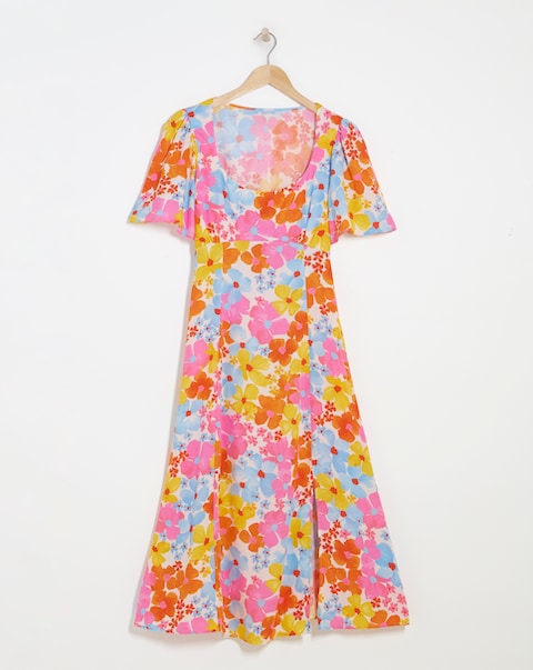 Nobody's Child Pastel Floral Dee Dee Midi Dress