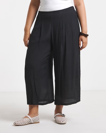 Black Extreme Palazzo Culotte