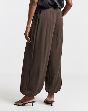 Chocolate Crinkle Balloon Trouser