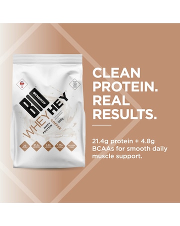 Bio-Synergy Whey Hey Protein Powder Brazilian Coffee - 908g