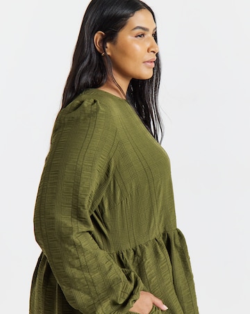 Simply Be Textured Waist Detail Dress