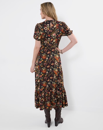 Joe Browns Autumn Florals High Neck Jersey Maxi Dress