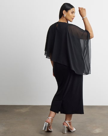 Joanna Hope Cape Midi Dress