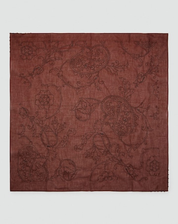 Mango Floral Embroidered Scarf