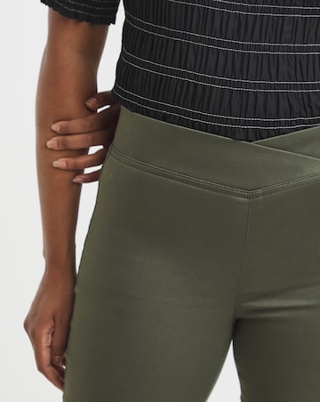 Khaki Flared Weekender Jeggings