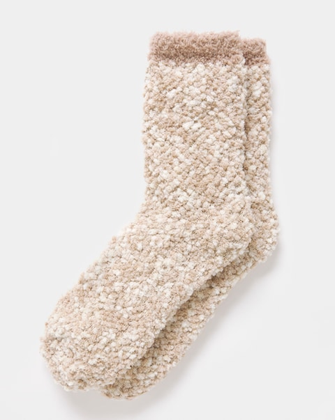 Pretty Secrets (1 Pair Pack) Popcorn Cosy Bed Socks