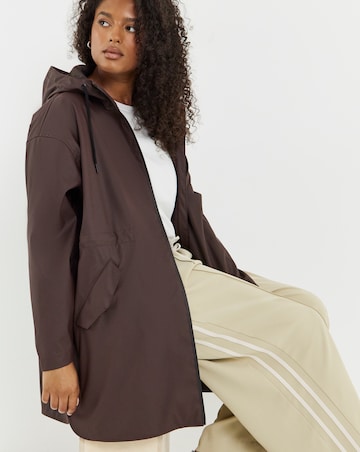 Chocolate Coated Longline Raincoat