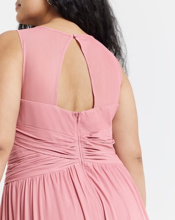 Little Mistress Crossover Maxi Occasion Dress