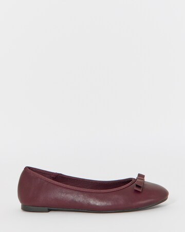 Abundance Classic Bow Ballerina Shoes - Wide Fit (E)