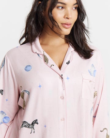 Pretty Secrets Supersoft Knit Celestial Print Pyjama Set