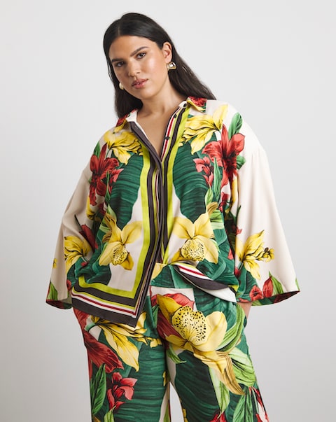 Joanna Hope Printed Shirt