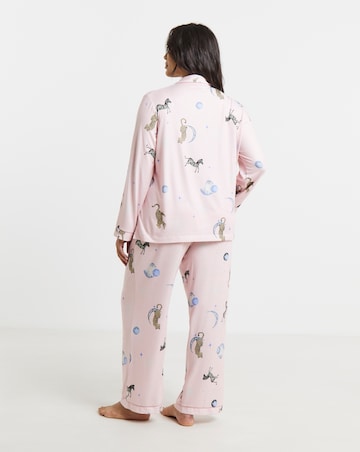 Pretty Secrets Supersoft Knit Celestial Print Pyjama Set