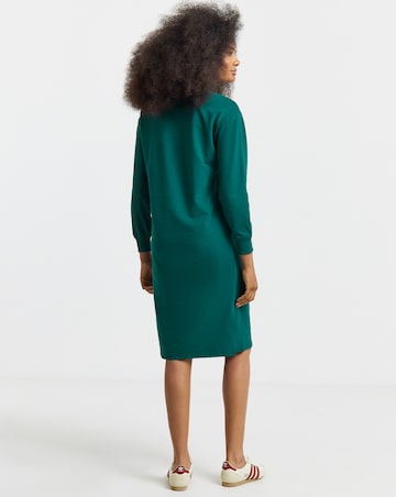 Green Midi Sweatshirt Dress
