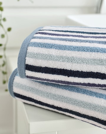 Deyongs Bliss Linear 100% Cotton 550GSM Striped Towel